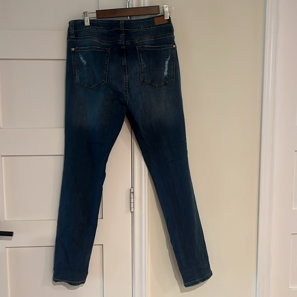 Judy Blue Distressed Skinny Fit Size 13/31 Excellent Condition - Picture 5 of 7